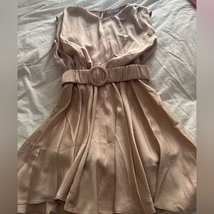 TALULAH Tan Dress with Belt